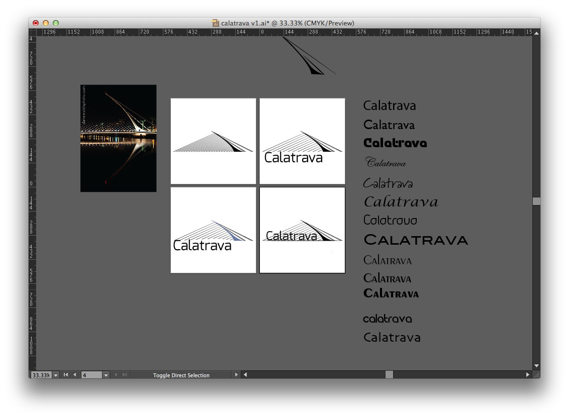 Calatrava logo exploration
