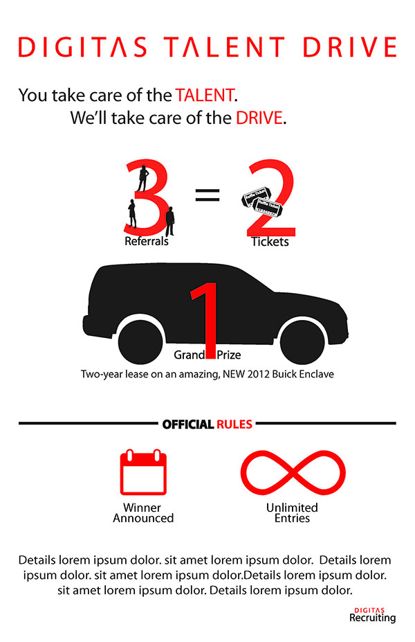 Digitas Talent Drive Poster